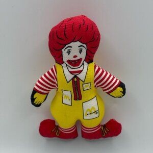 VTG 80’s Mini Ronald McDonald Plush Doll Stuffed Toy 4.5 Inch No Tags